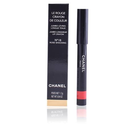 chanel le rouge crayon de couleur 18 rose shocking|chanel lip liner 05.